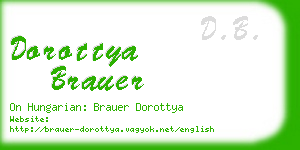 dorottya brauer business card